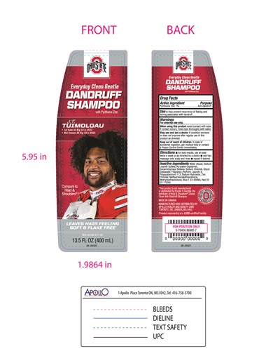 Principal Display Panel (Osu Everyday Clean Gentle Dandruff Shampoo 13.5oz Die Line Nov15 Rev03)